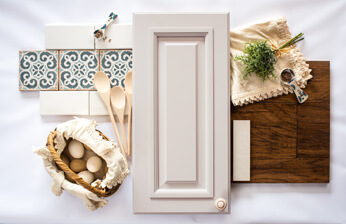 white painted cabinet door
